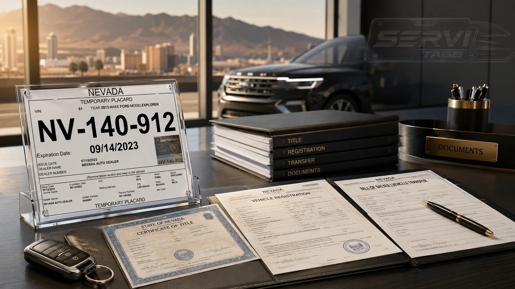 Título, transferencia y registro vehicular en Nevada