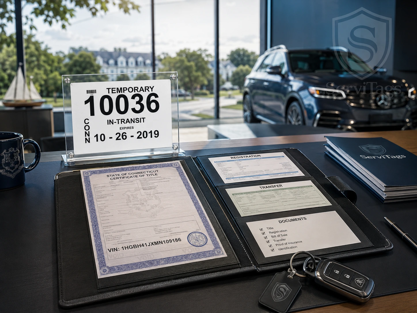 Título, transferencia y registro vehicular en Connecticut