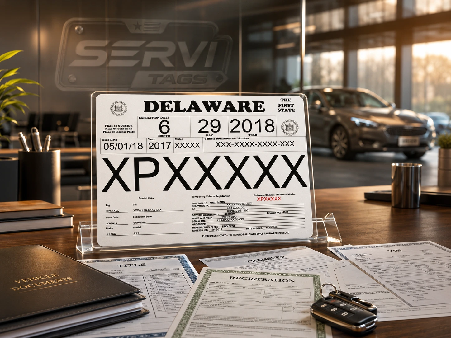 Título, transferencia y registro vehicular en Delaware