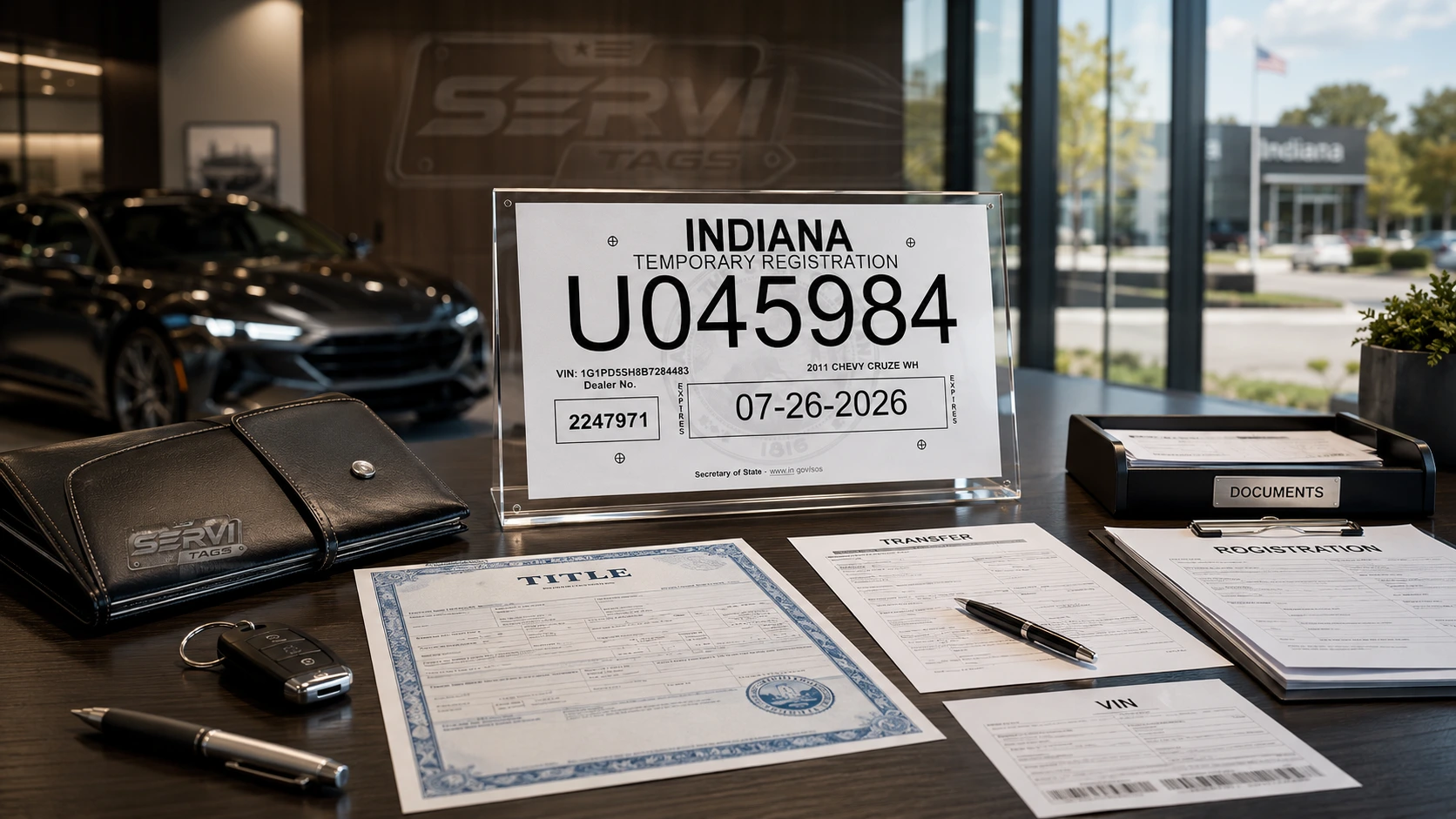 Título, transferencia y registro vehicular en Indiana