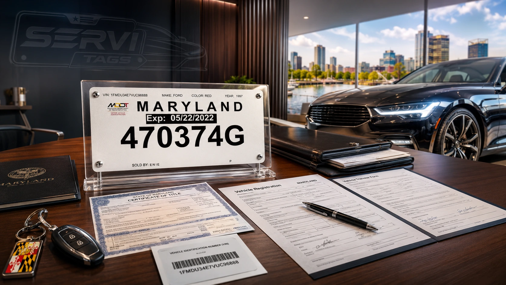 Título, transferencia y registro vehicular en Maryland