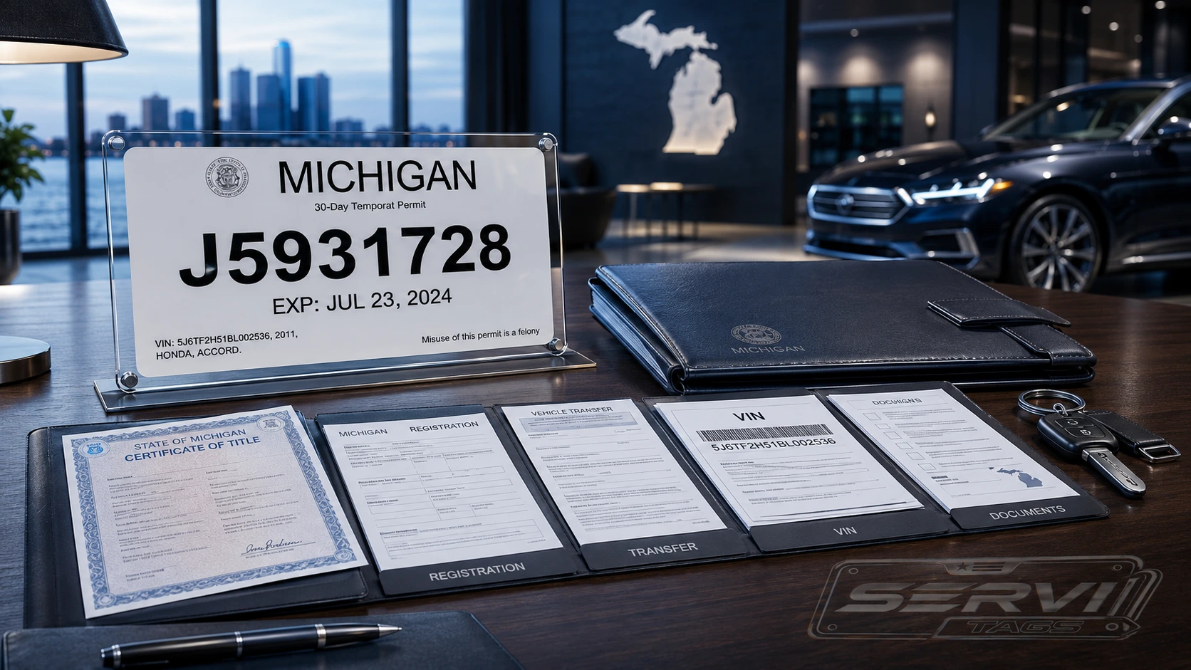 Título, transferencia y registro vehicular en Michigan