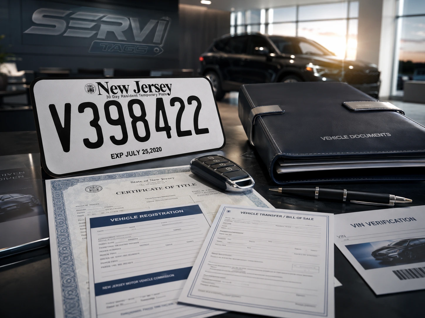 Título, transferencia y registro vehicular en New Jersey