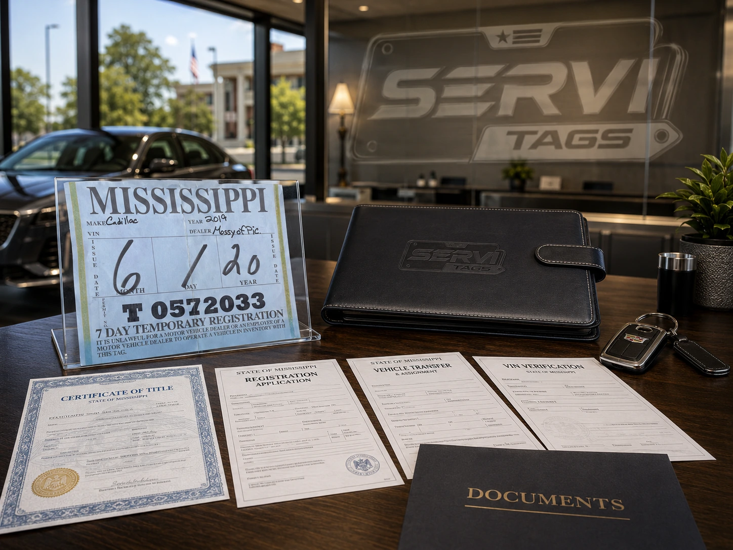 Título, transferencia y registro vehicular en Mississippi