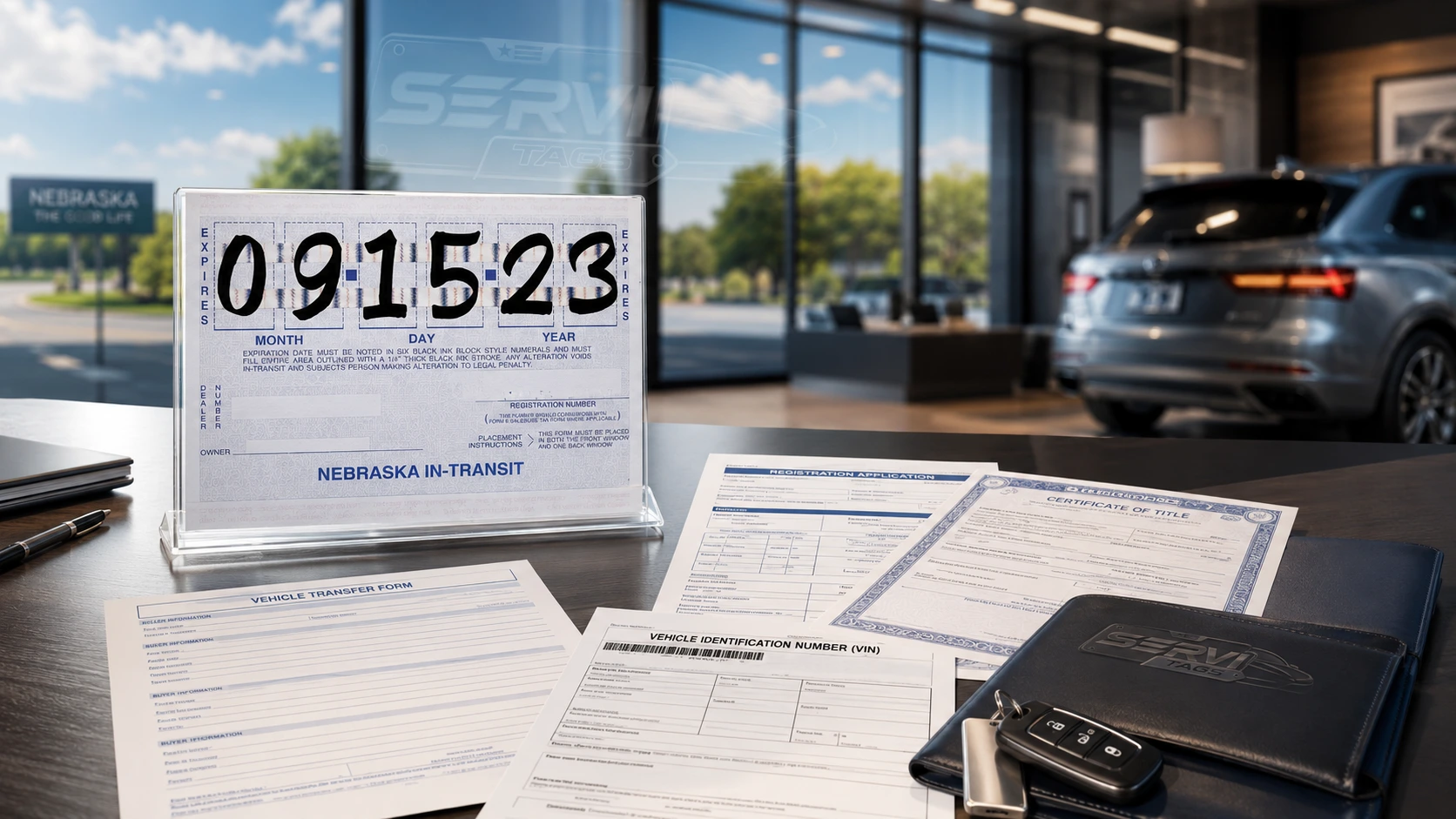 Título, transferencia y registro vehicular en Nebraska
